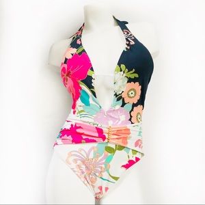 trina turk royal botanical one piece